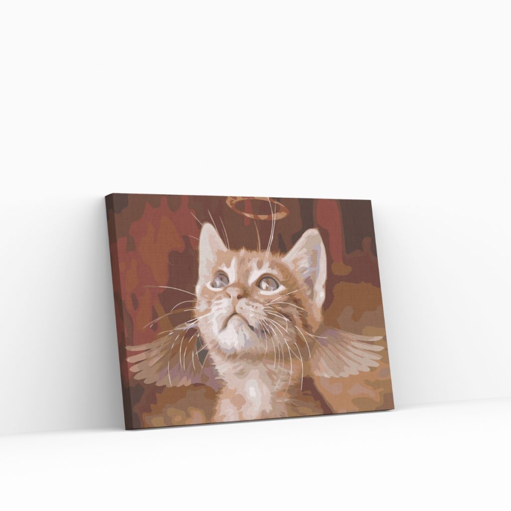 Pintar por Números - Gato Ángel