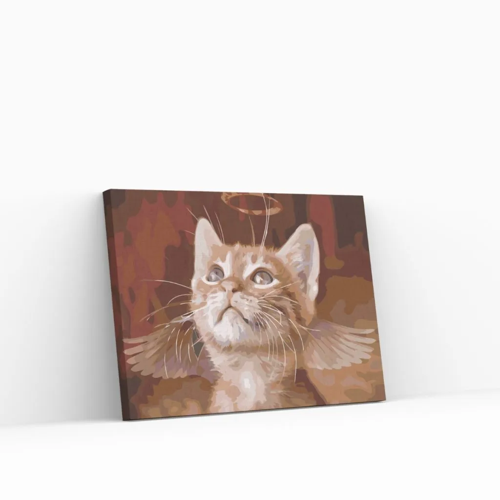 Pintar por Números - Gato Ángel