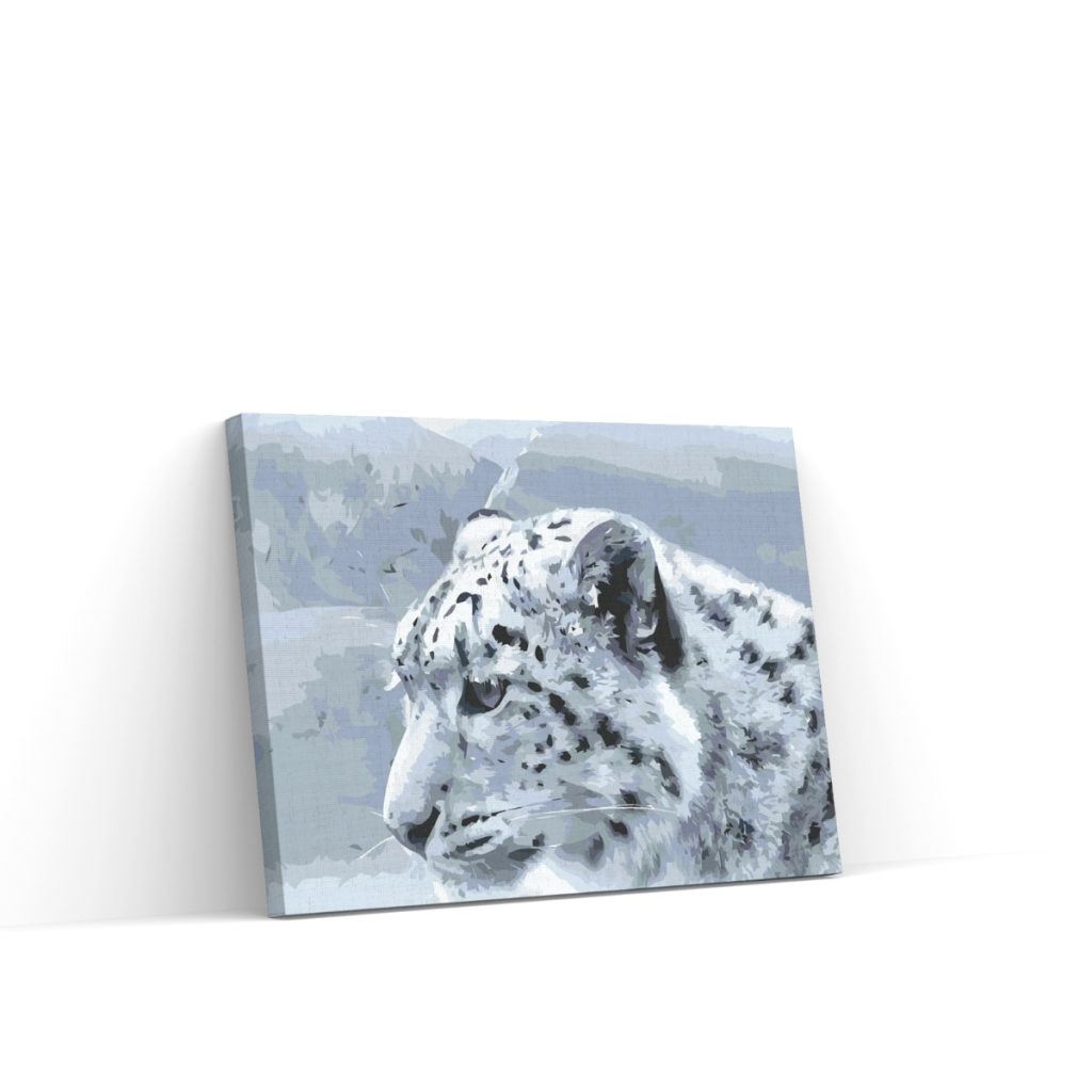 Pintar por Números - Leopardo blanco