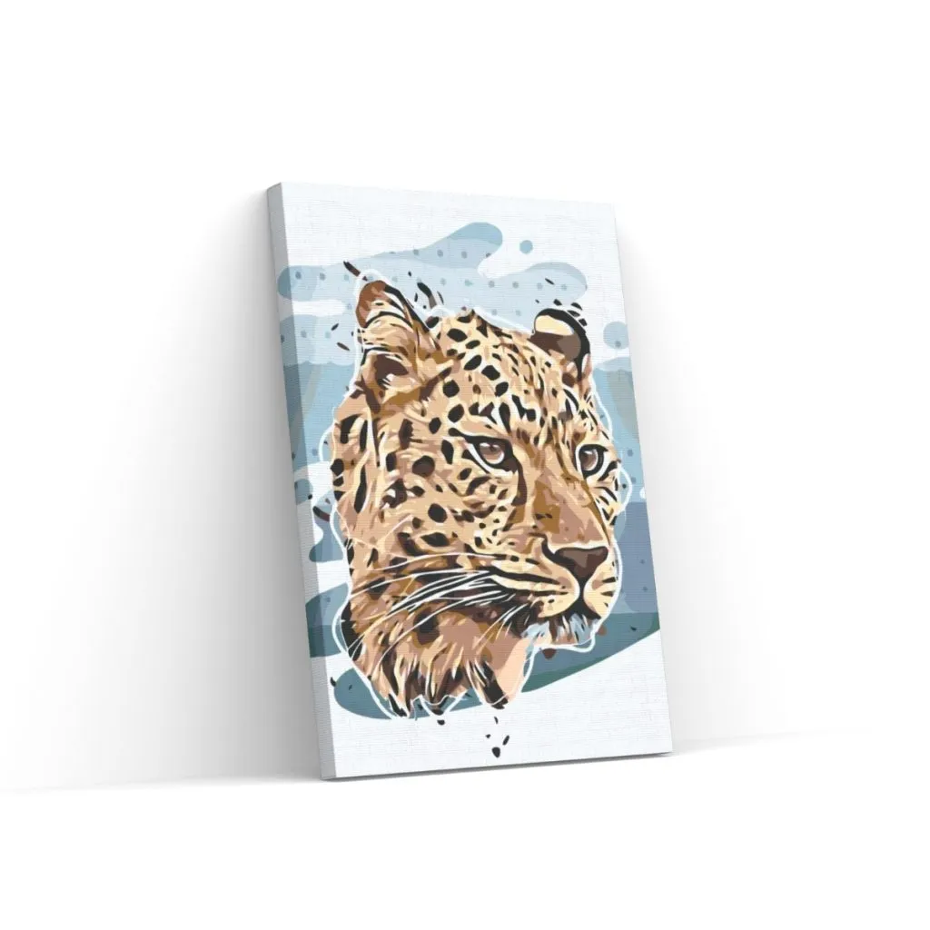 Pintar por Números - La cabeza de un leopardo