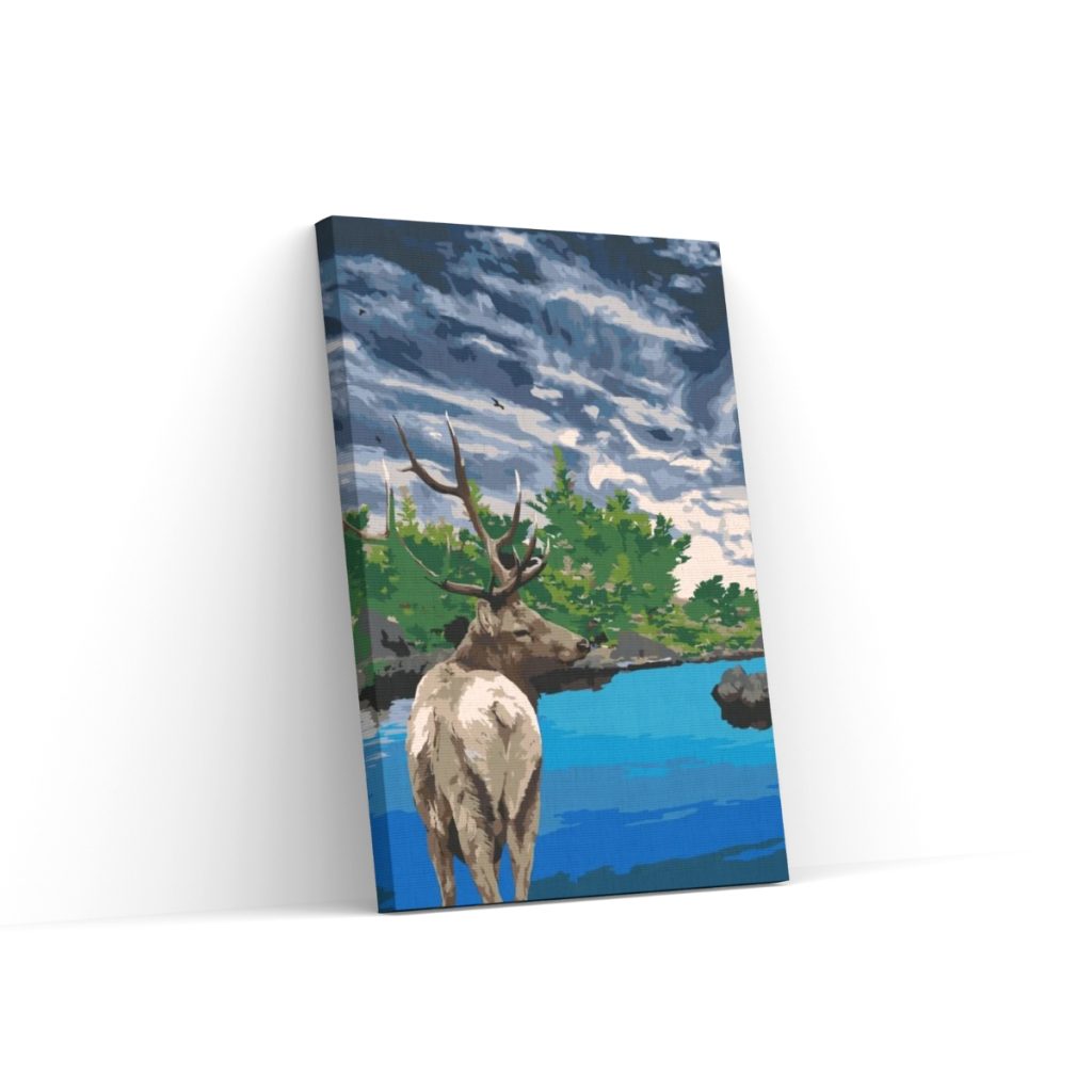 Pintar por Números - Jelen u jezera