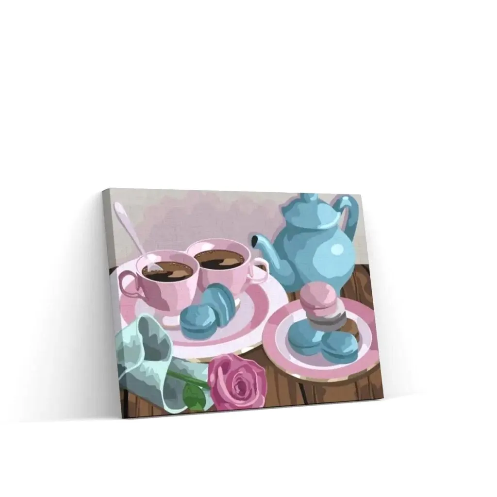 Pintar por Números - Café rosa
