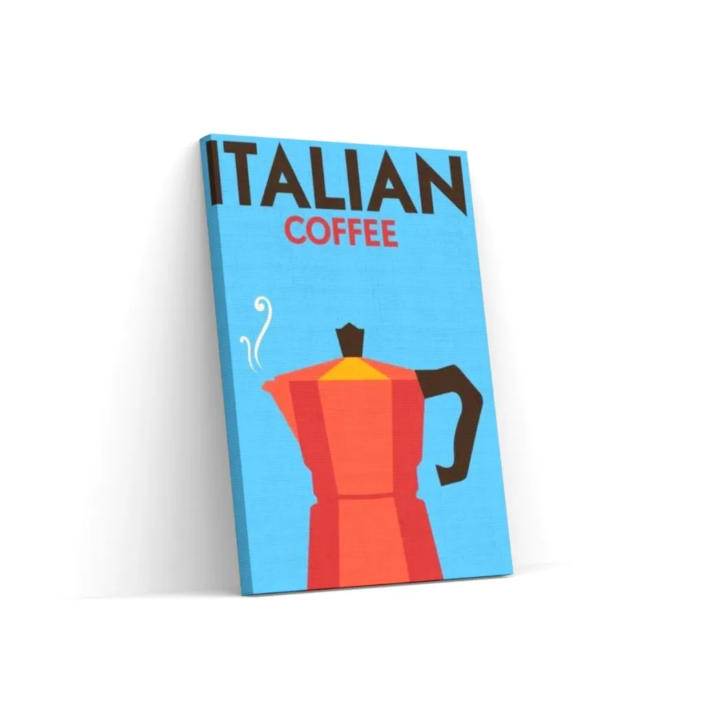 Pintar por Números - Retro - Café Italia