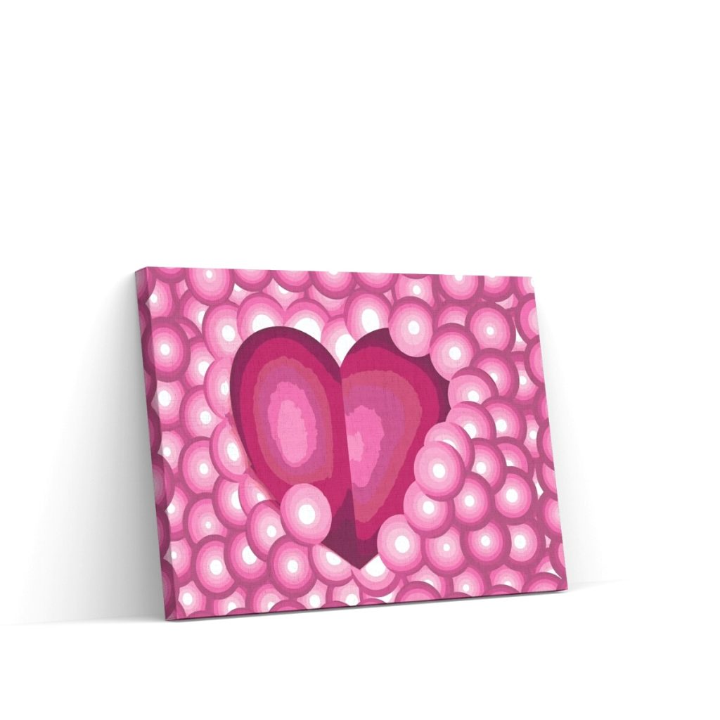 Pintar por Números - Corazón en burbujas