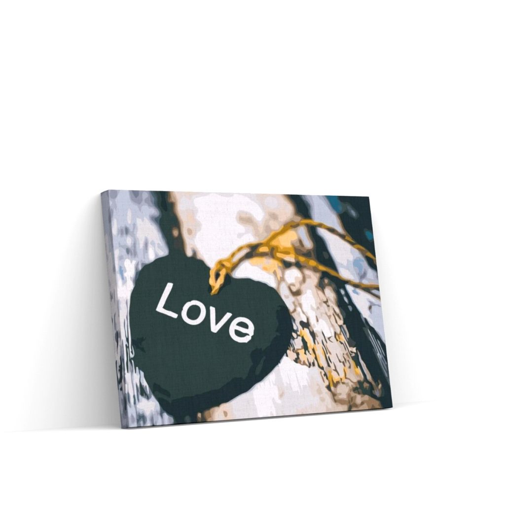 Pintar por Números - Corazón en una cuerda