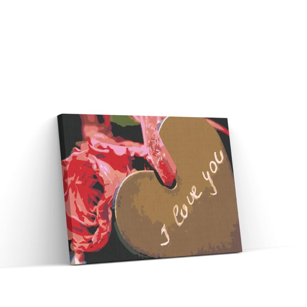 Pintar por Números - Rosas con corazón