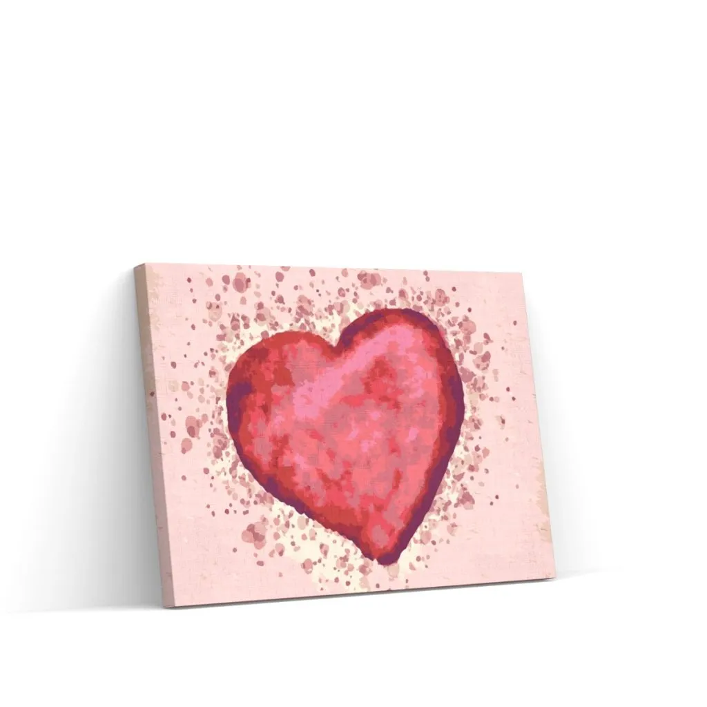Pintar por Números - Corazón rojo