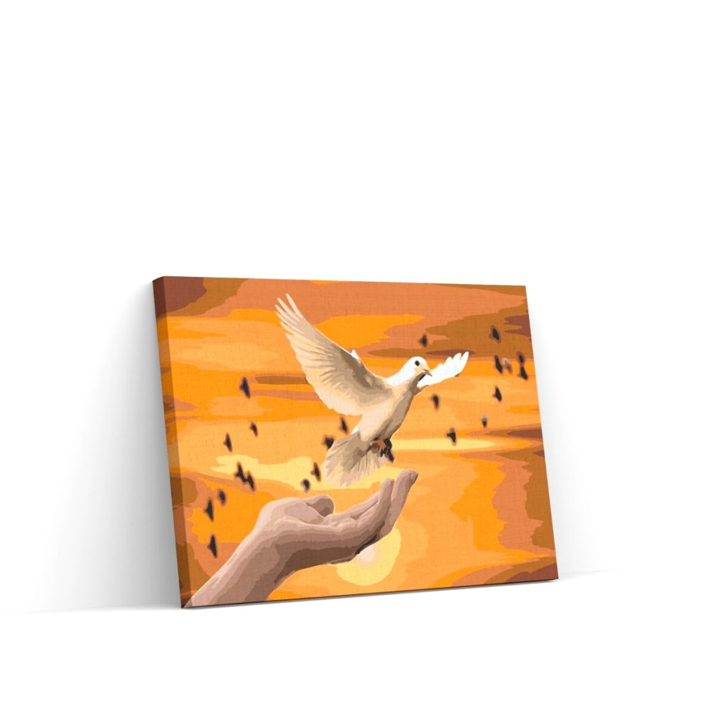 Pintar por Números - Paloma blanca