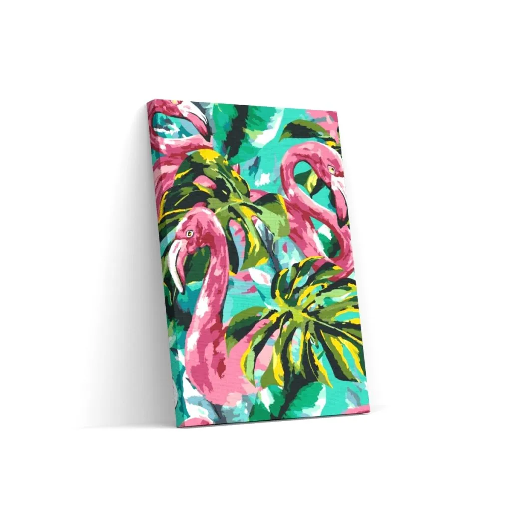 Pintar por Números - Flamencos rosas
