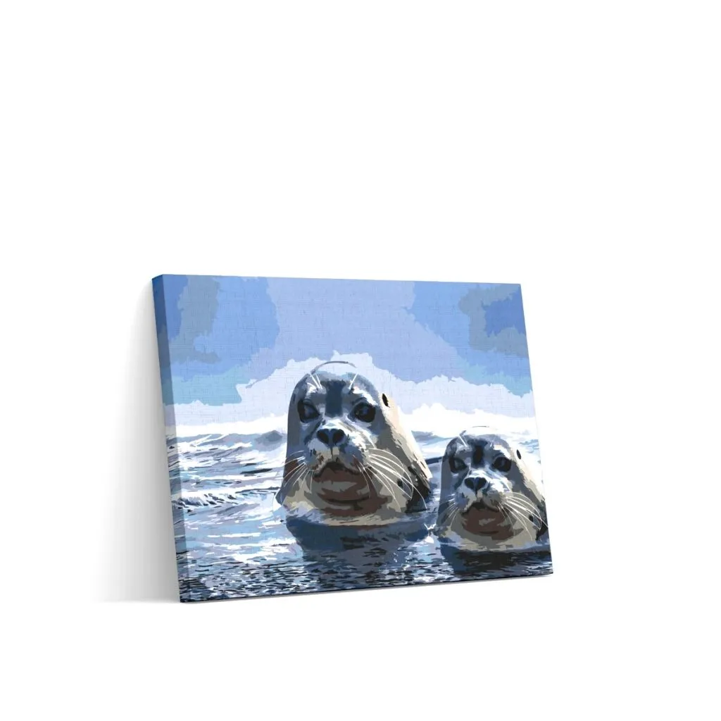 Pintar por Números - Focas a la caza