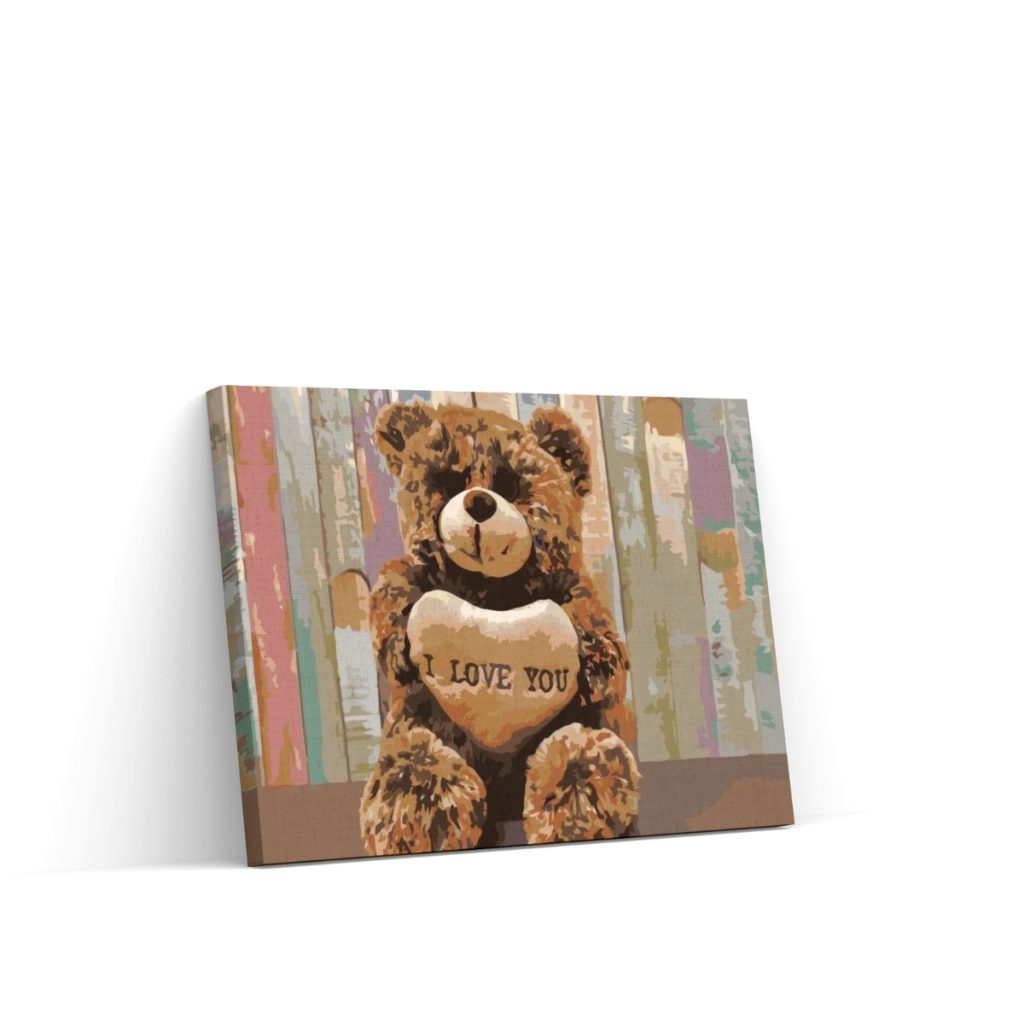 Pintar por Números - Oso Te Quiero