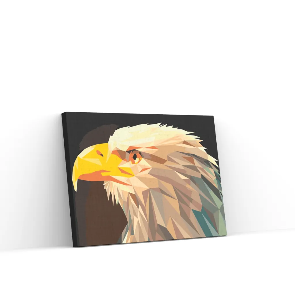 Pintar por Números - Águila con pico amarillo