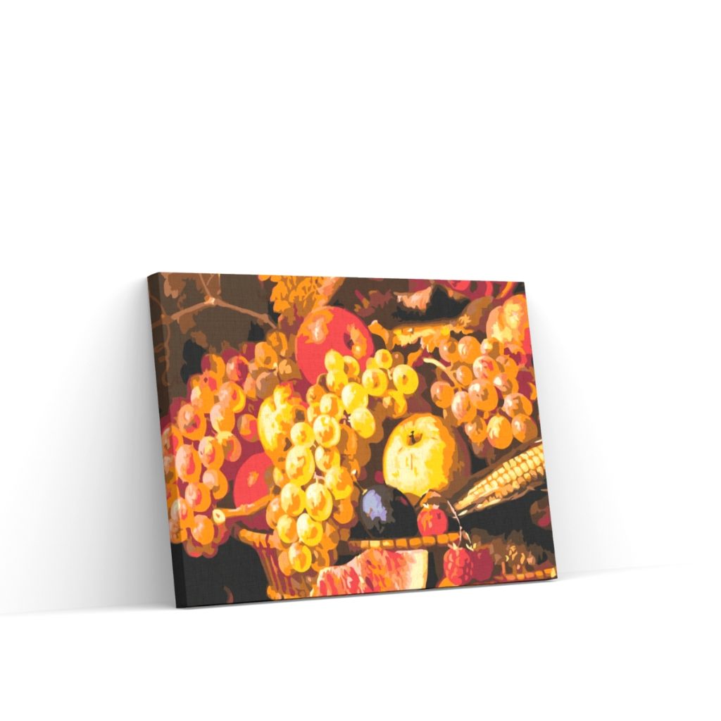 Pintar por Números - Cesta llena de fruta