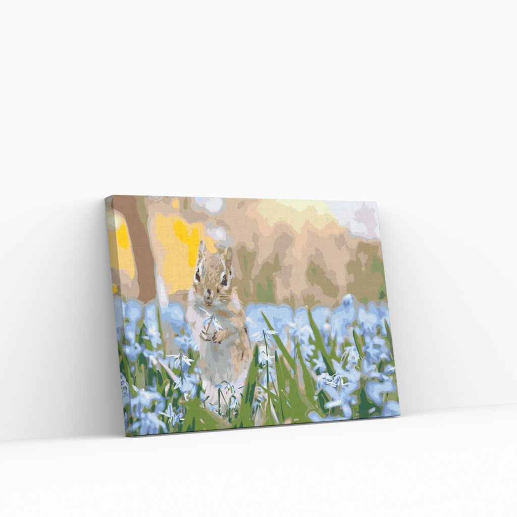 Pintar por Números - Ardilla en el jardín