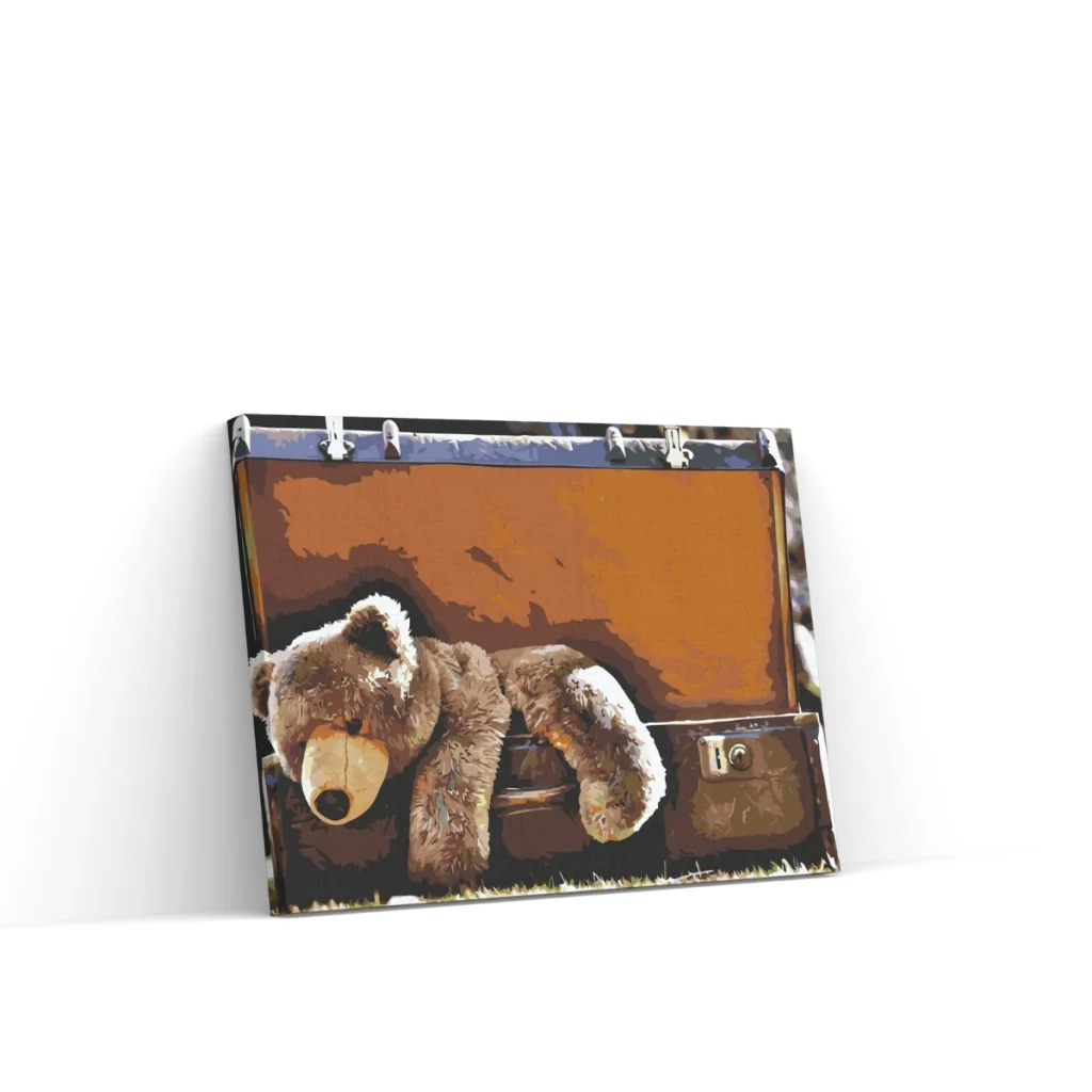 Pintar por Números - Osito de peluche en movimiento