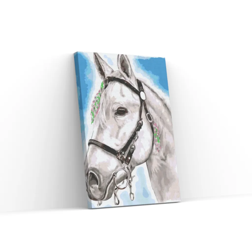 Pintar por Números - Caballo blanco