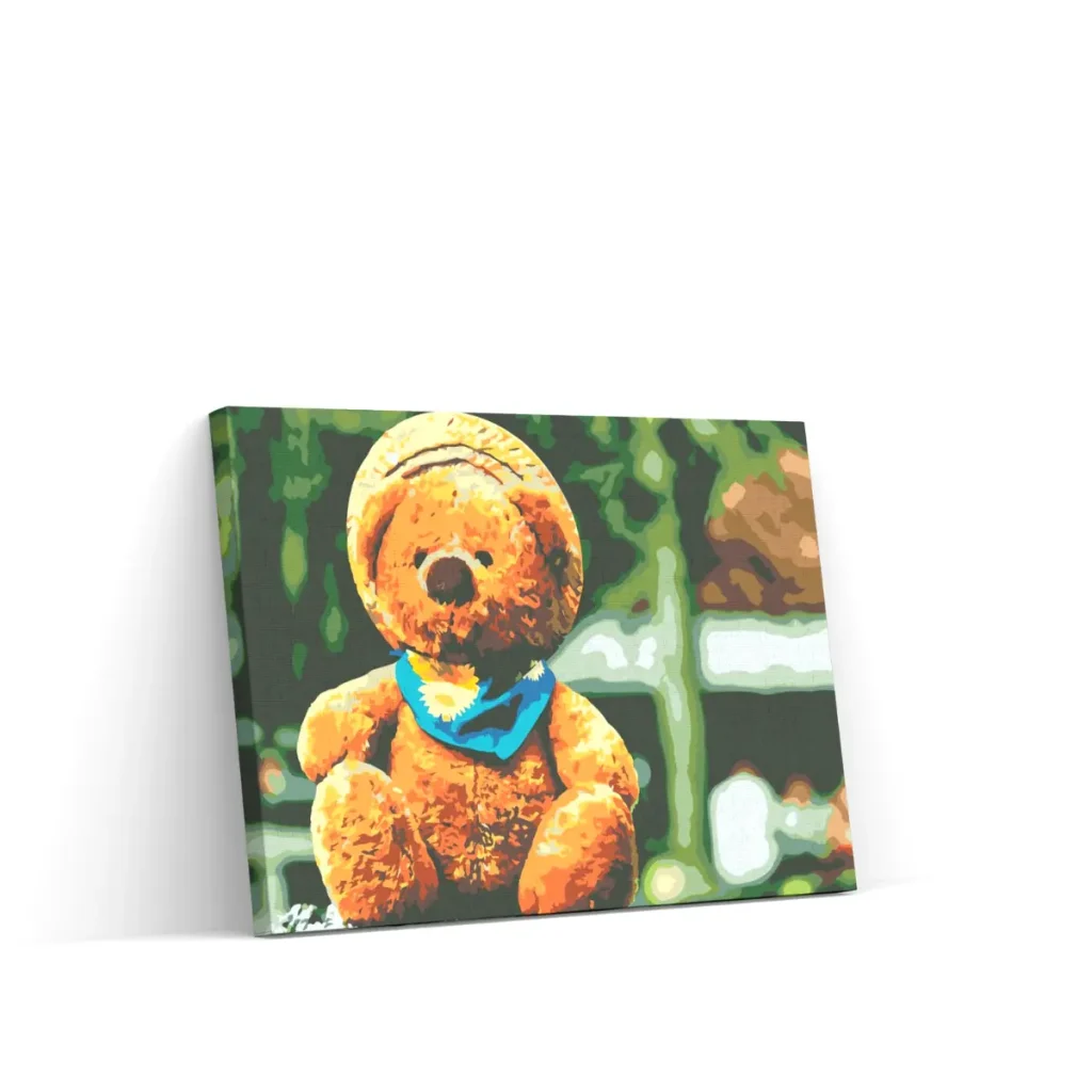 Pintar por Números - Oso con sombrero