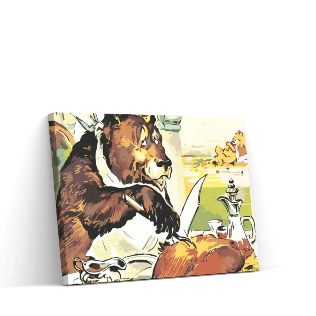 Pintar por Números - Oso en el restaurante