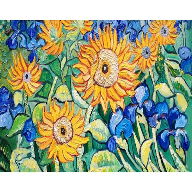 Pintar por Números - Flores de Van Gogh