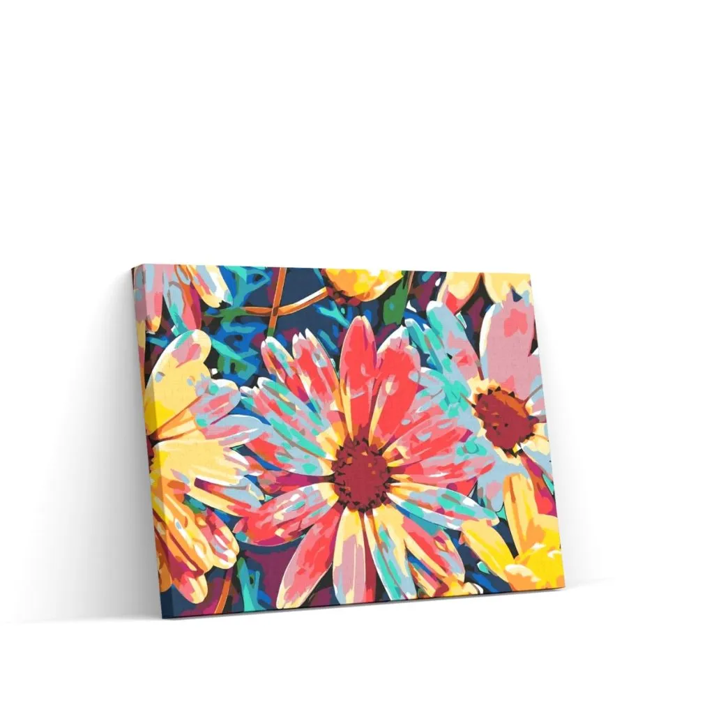 Pintar por Números - Flores de neón