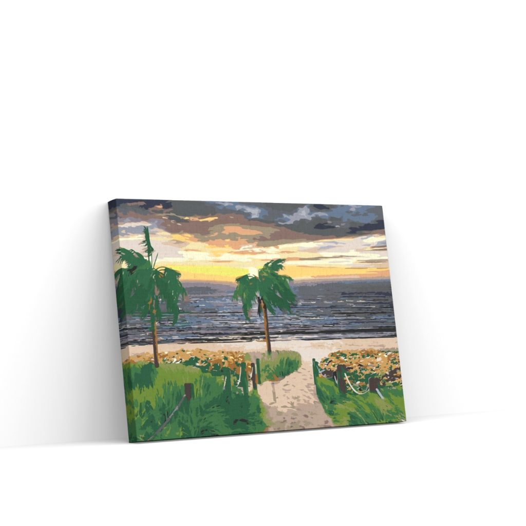 Pintar por Números - Playa y palmeras