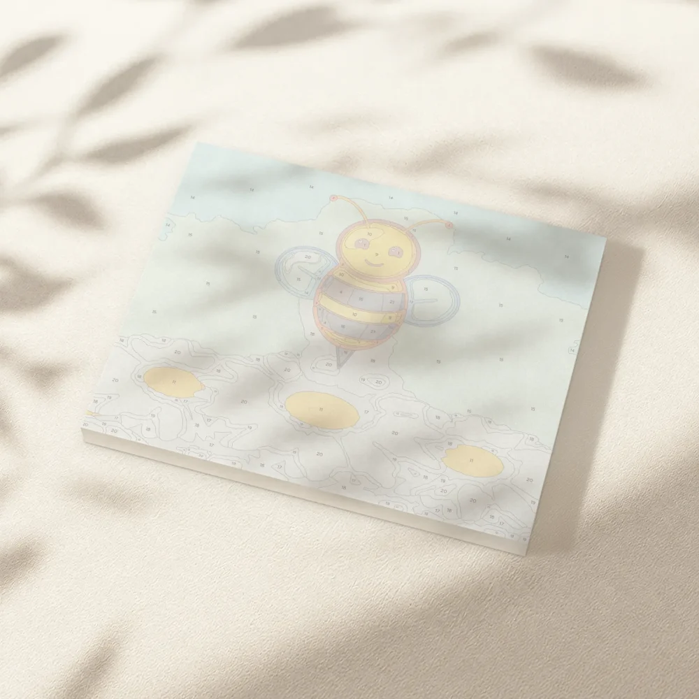Pintar por Números - Abeja alegre