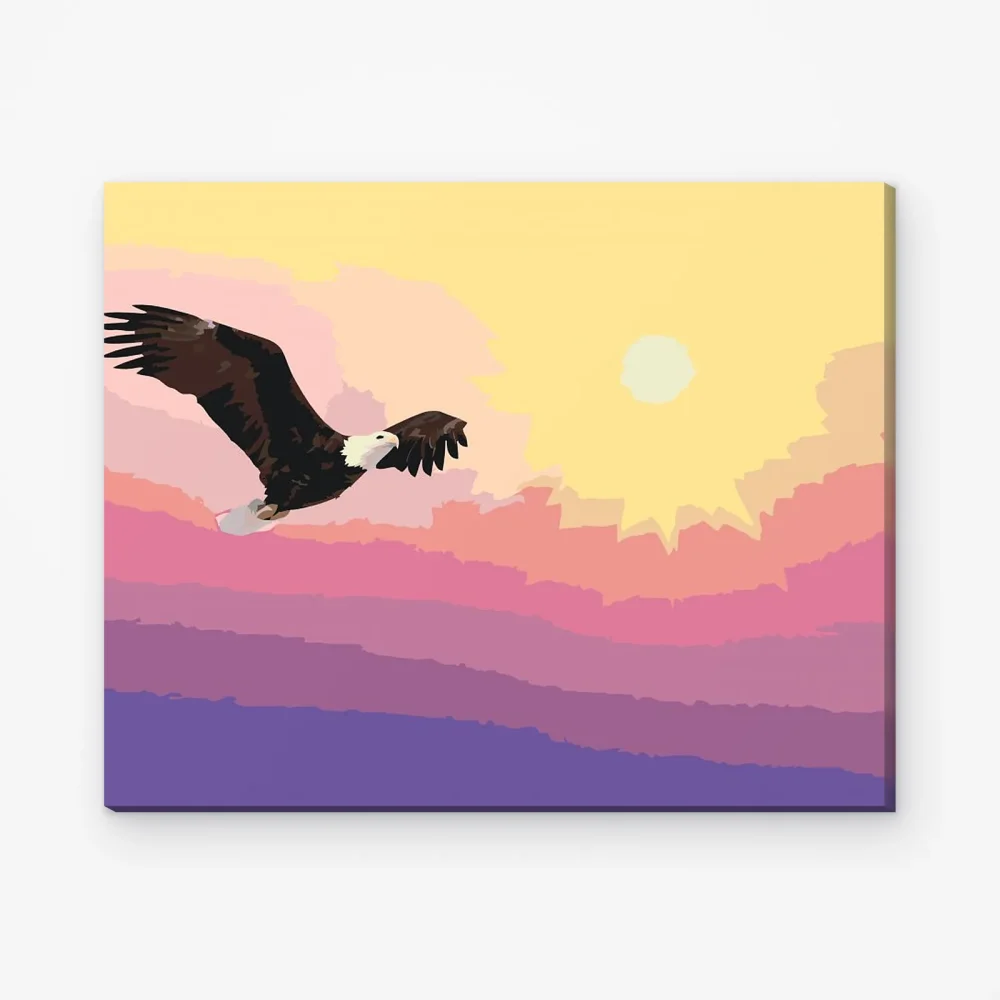 Pintar por Números - Águila al atardecer