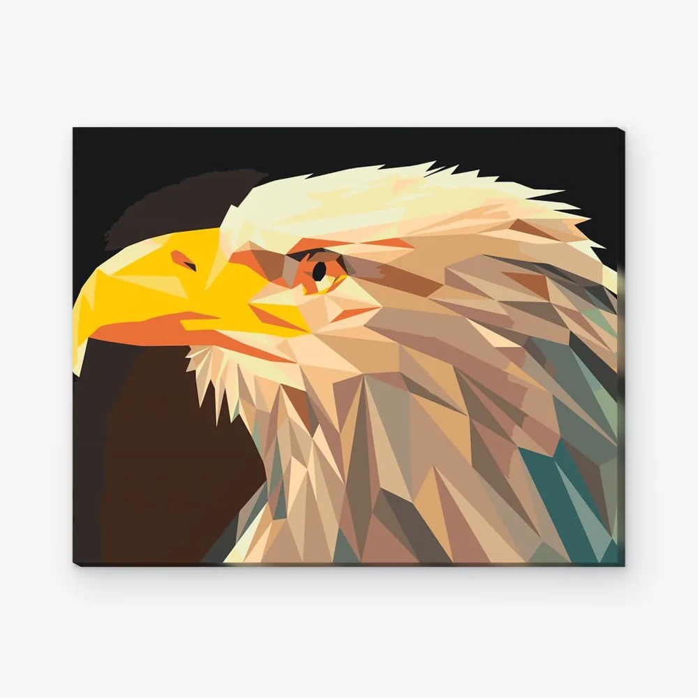 Pintar por Números - Águila con pico amarillo
