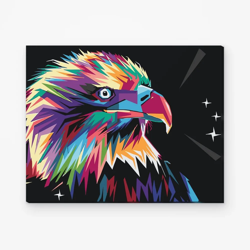 Pintar por Números - Águila vectorial