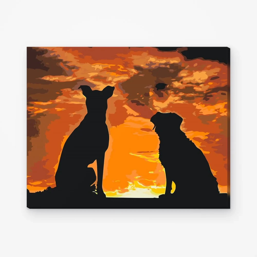 Pintar por Números - Amigos del perro