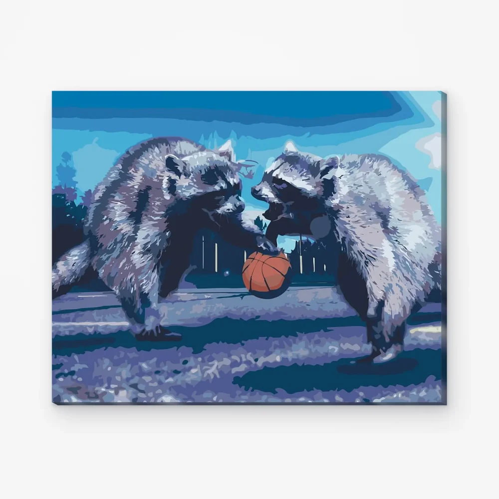 Pintar por Números - Animales baloncesto