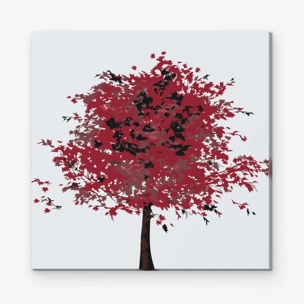Pintar por Números - Árbol rojo
