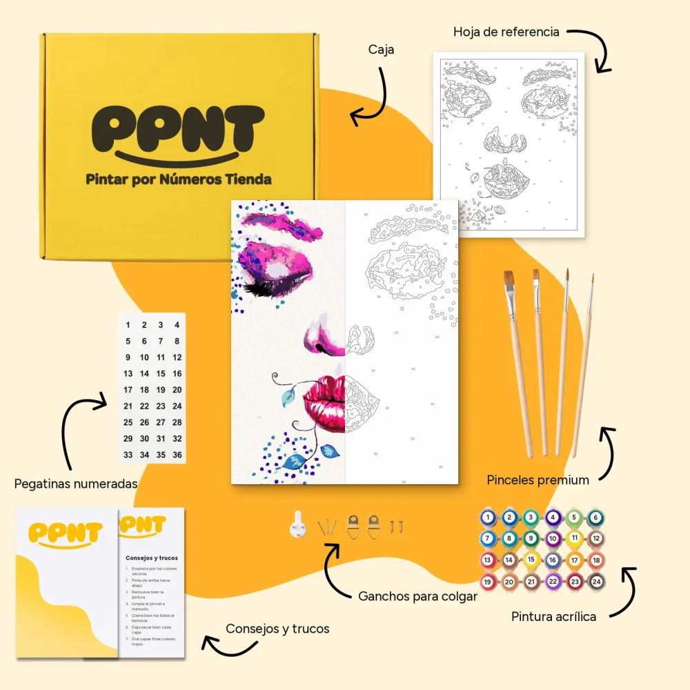 Pintar por Números - Arte en la cara
