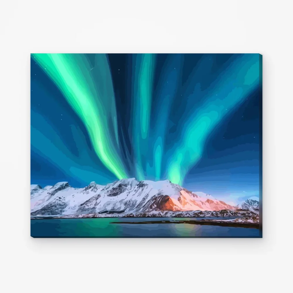 Pintar por Números - Auroras Boreales Noruega