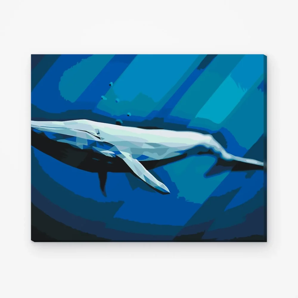 Pintar por Números - Ballena azul