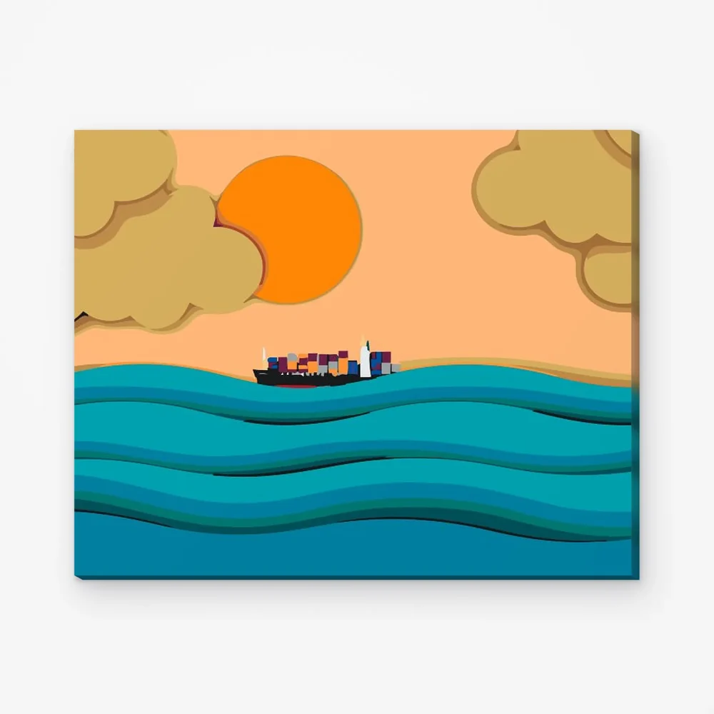 Pintar por Números - Barco en la tormenta