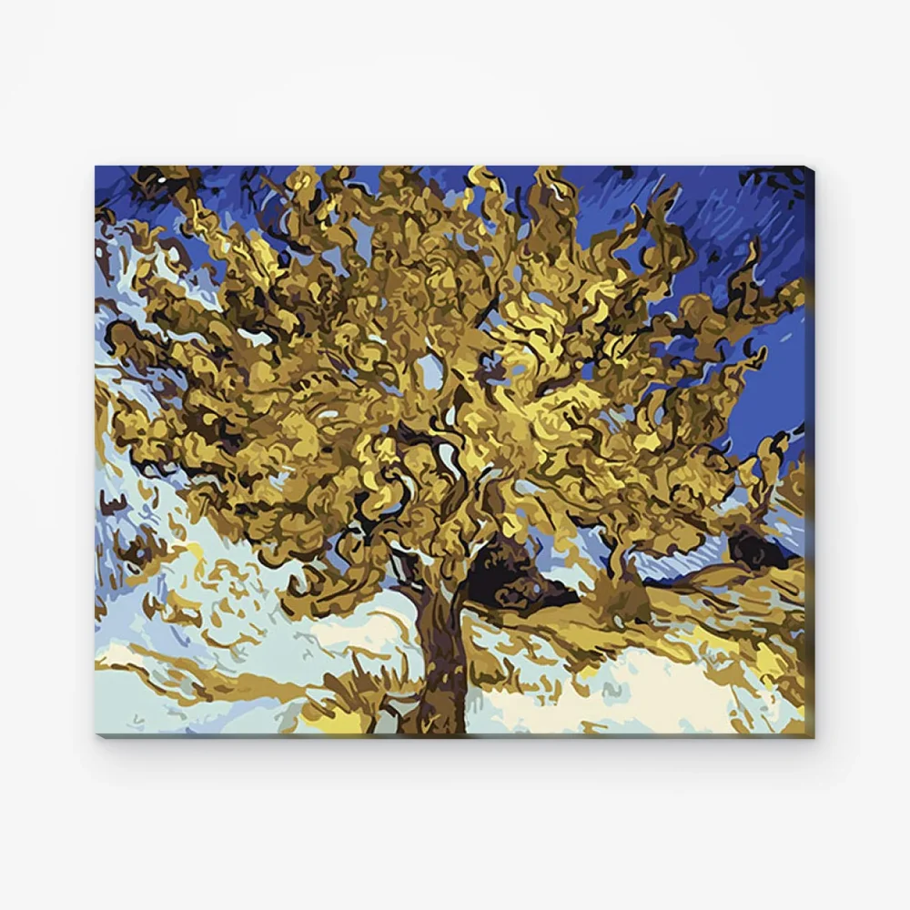 Pintar por Números - Bellos árboles Van Gogh