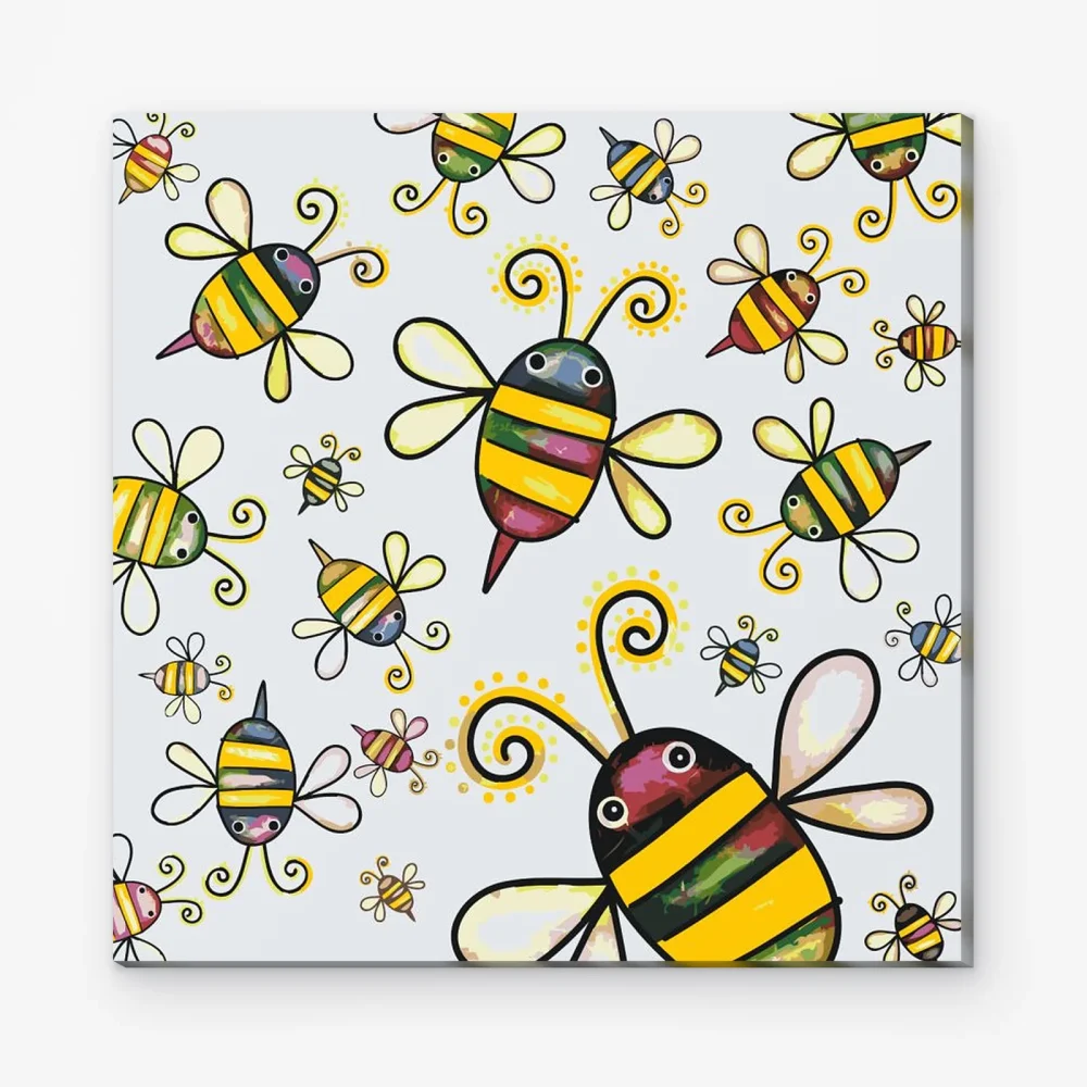 Pintar por Números - Bonitas abejitas