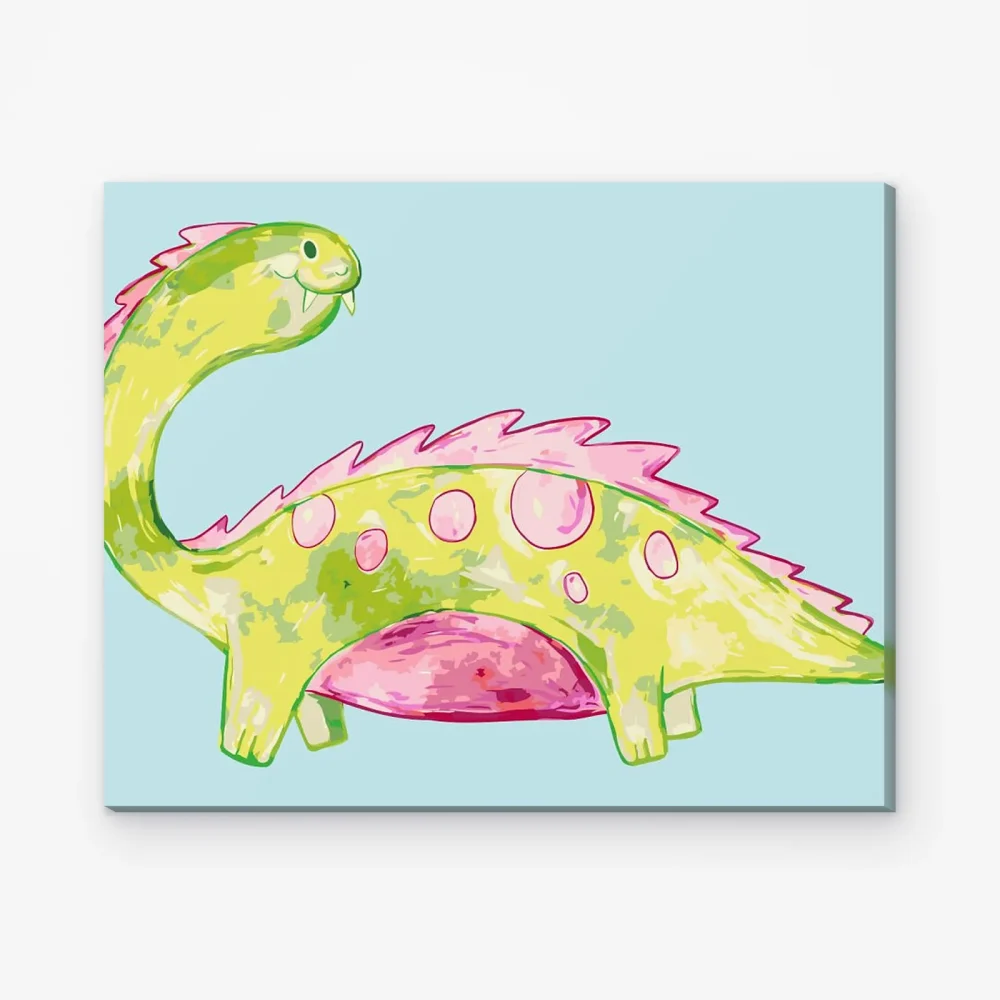 Pintar por Números - Bonito dinosaurio