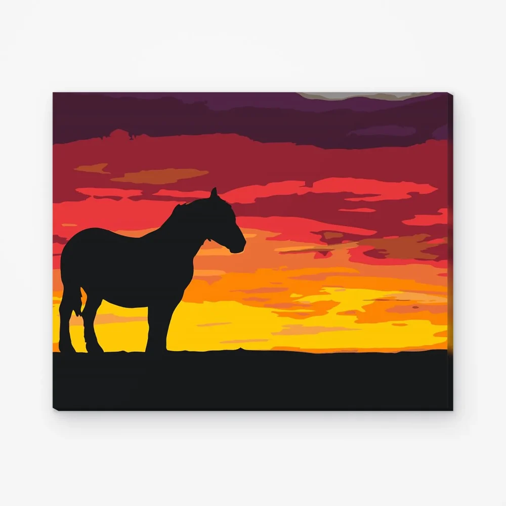 Pintar por Números - Caballo de batalla