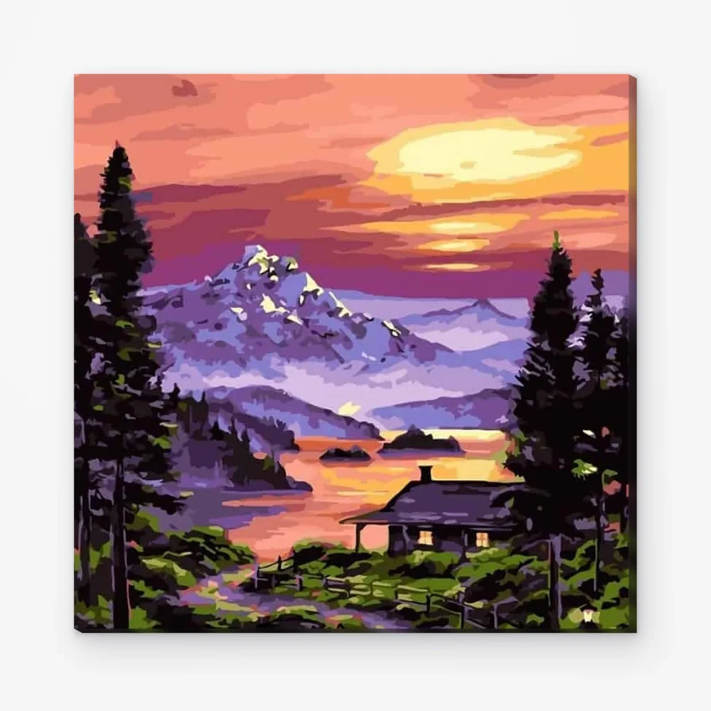 Pintar por Números - Cabaña en la naturaleza