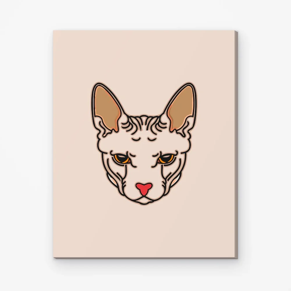 Pintar por Números - Cabeza de gato