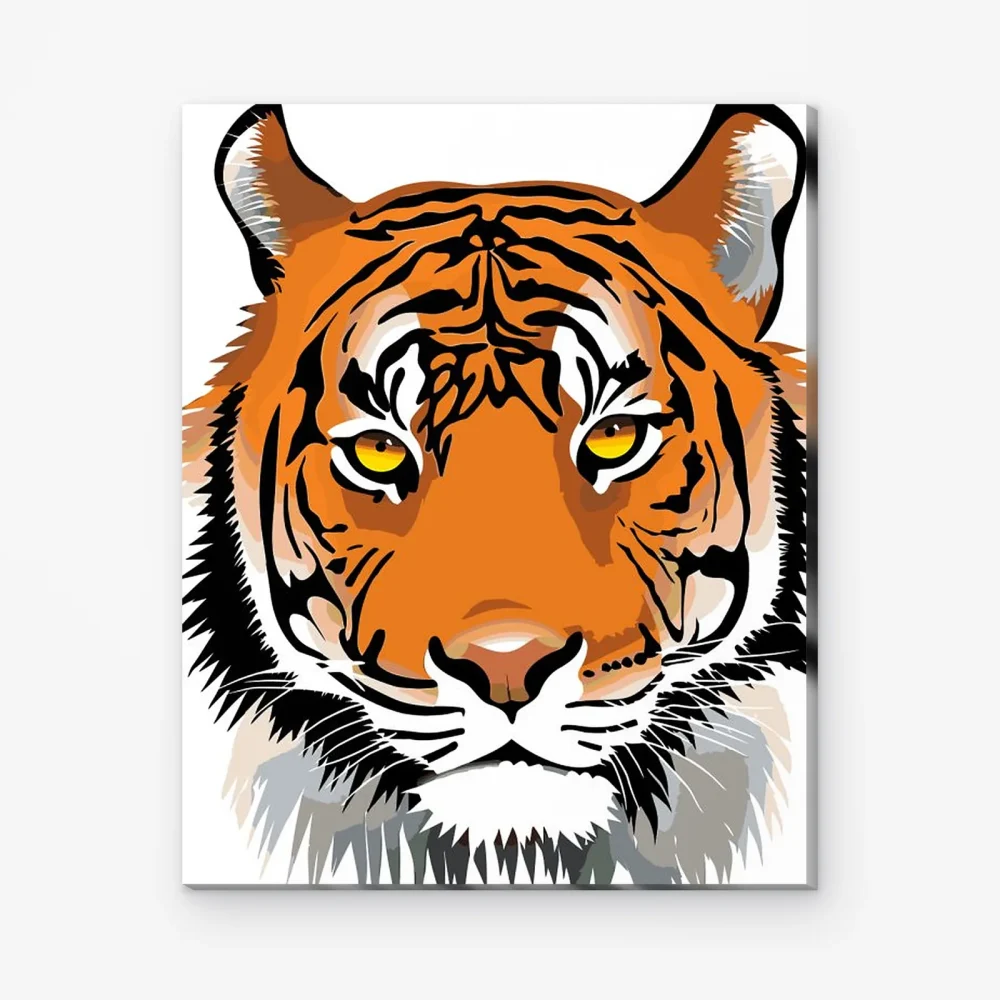 Pintar por Números - Cabeza de tigre