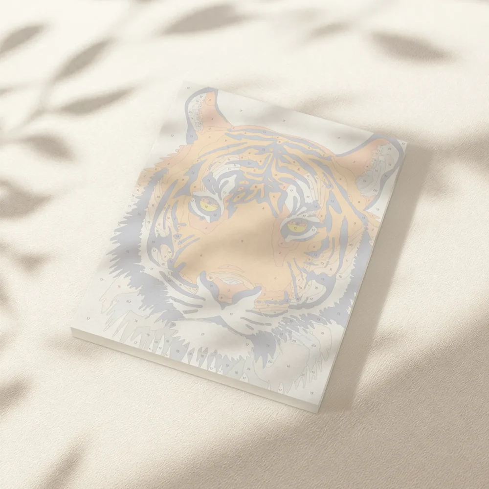 Pintar por Números - Cabeza de tigre