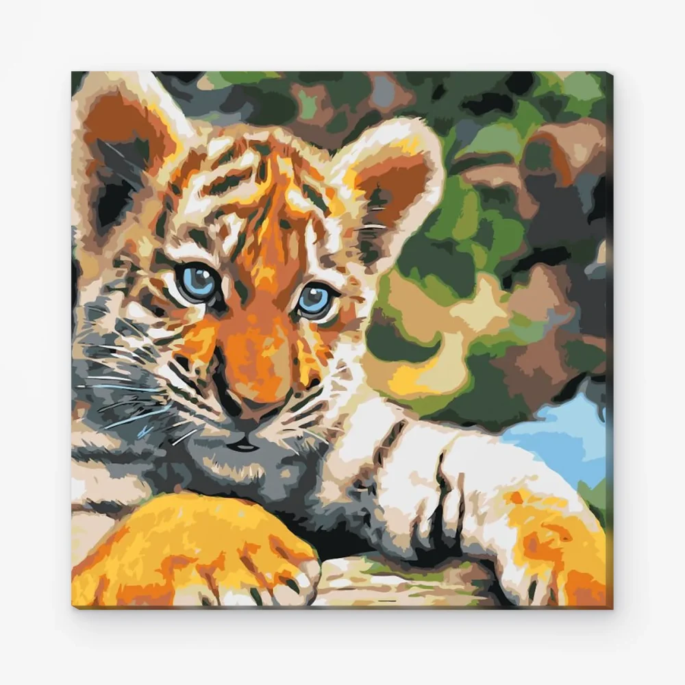 Pintar por Números - Cachorro de tigre