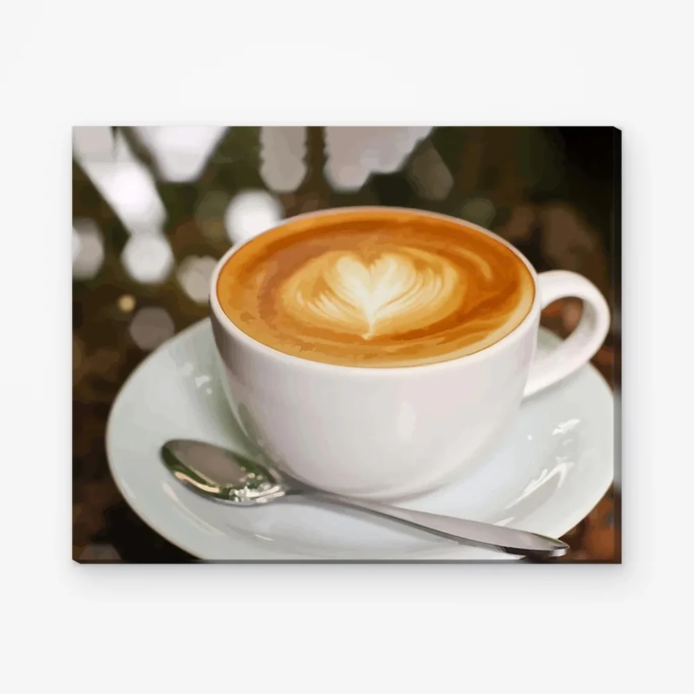 Pintar por Números - Café con corazón