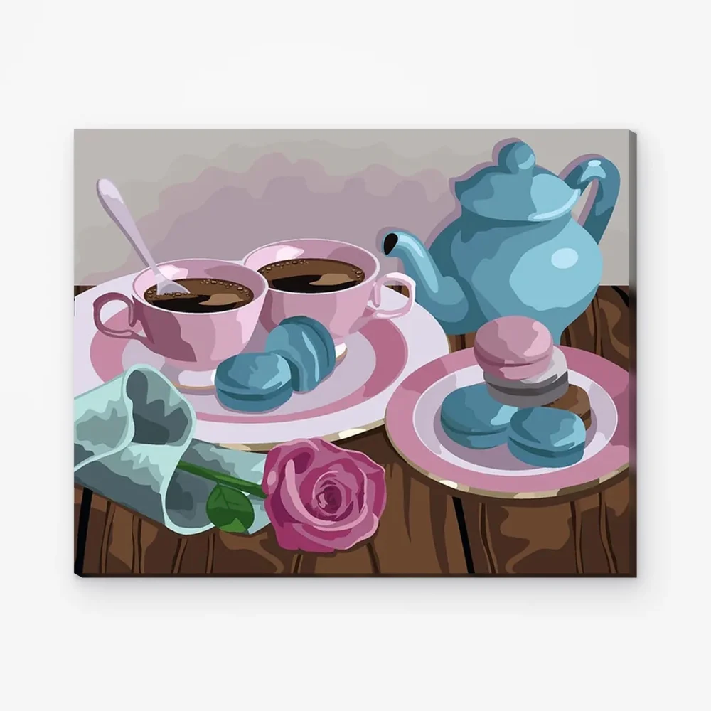 Pintar por Números - Café rosa