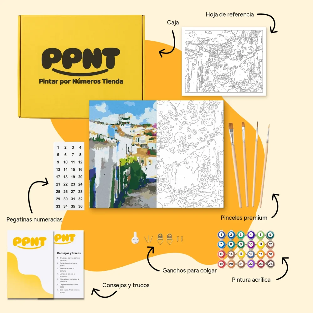 Pintar por Números - Calle del casco antiguo