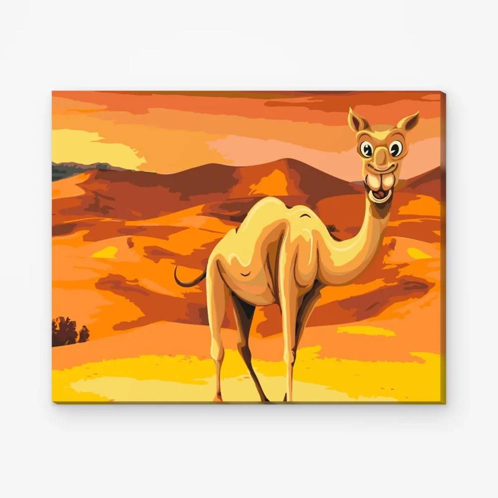 Pintar por Números - Camello en el desierto