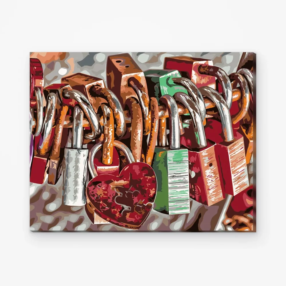 Pintar por Números - Candados del amor
